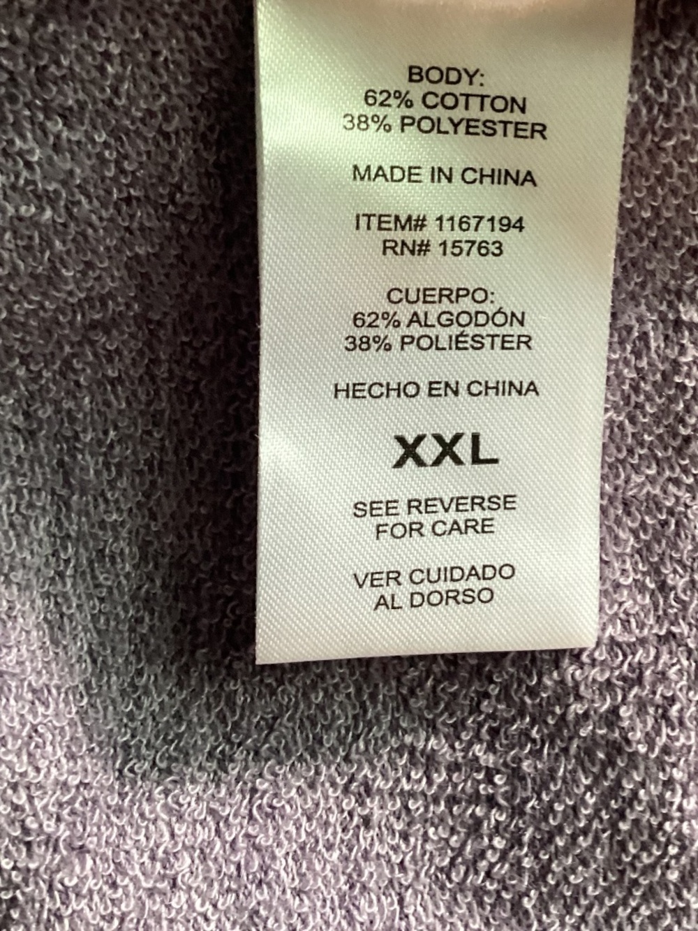 CHAMPION ELITE WOMAN XXL PURPLE WHITE STRIPES HOODIE KANGAROO POCKETS - Picture 7 of 9